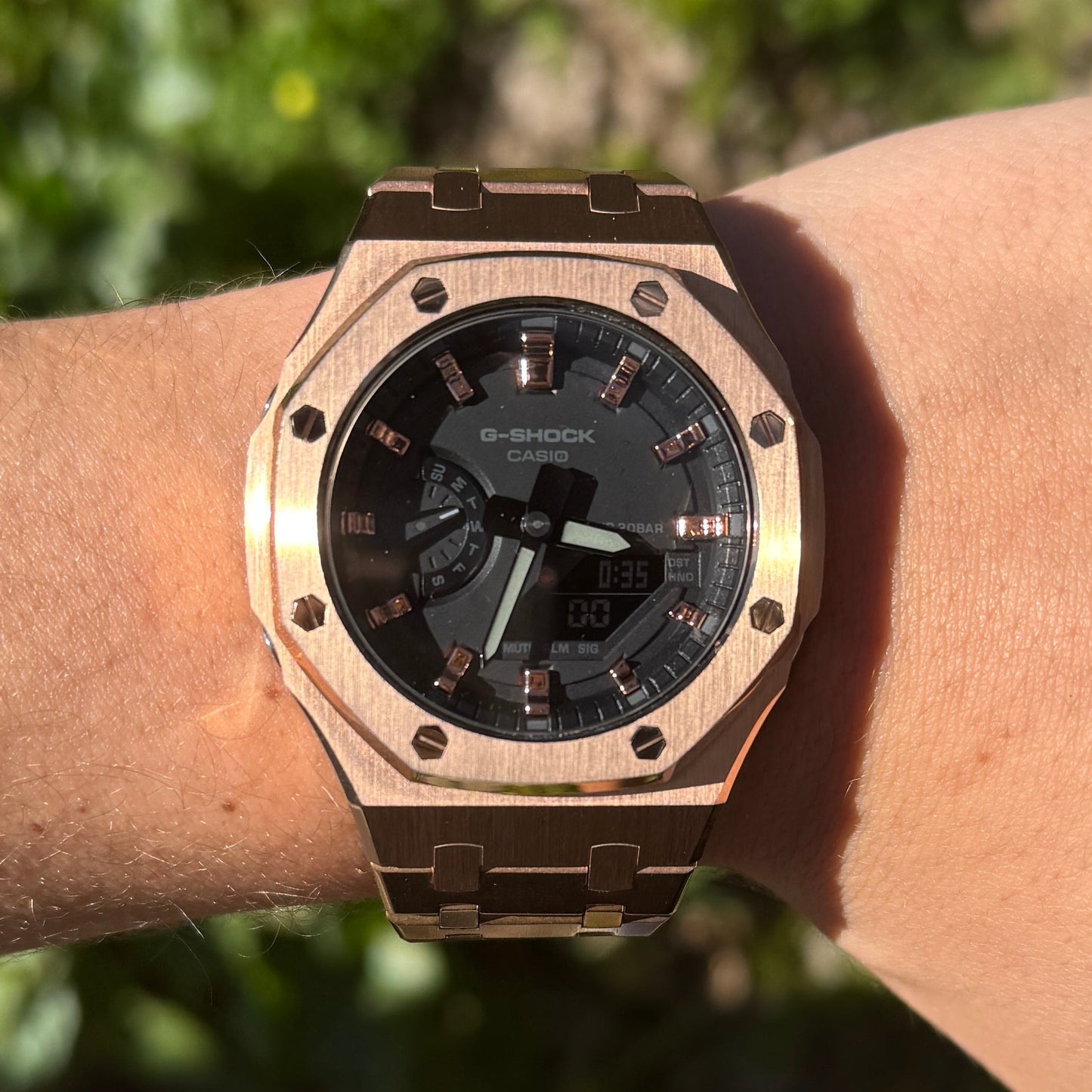 RoseGold & Black G-Shock Mod