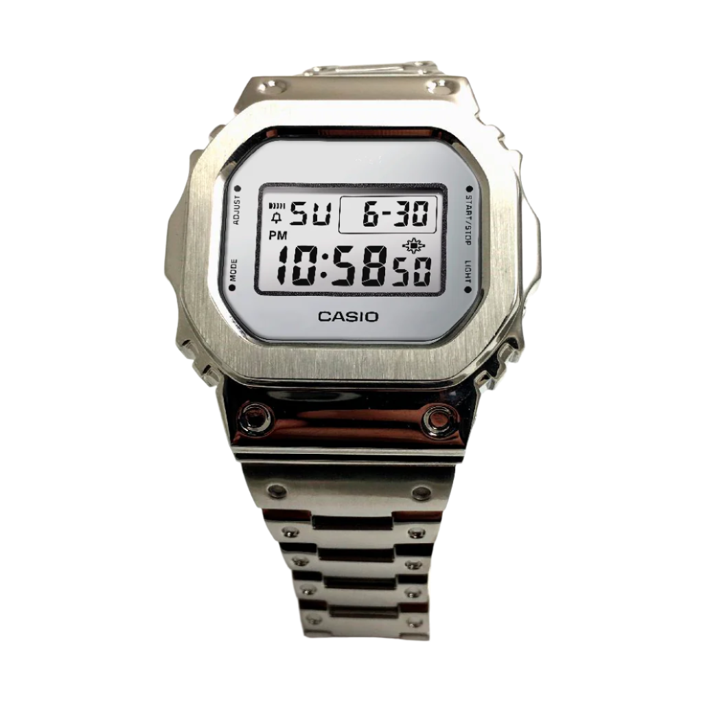 Full Silver Square G-Shock Mod