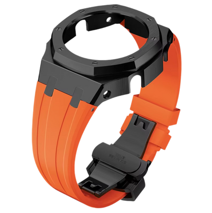 Orange Rubber and Black Steel Band