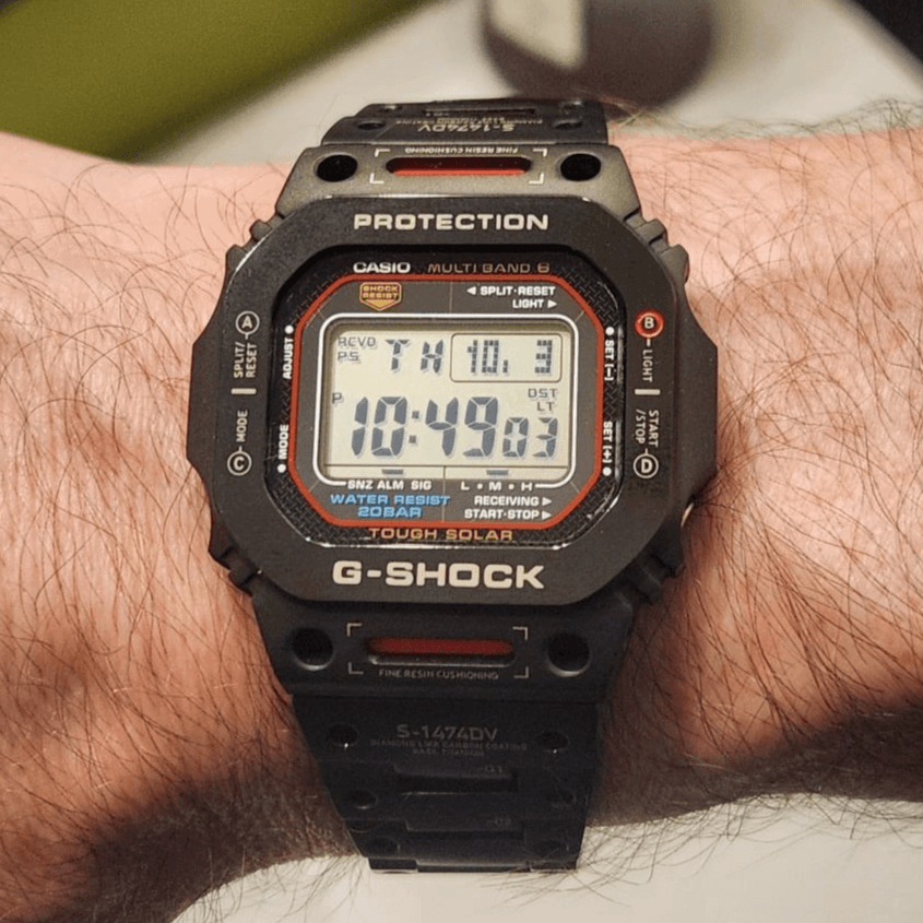 Special Edition Titanium Red Square G-Shock Mod - G-TUNE