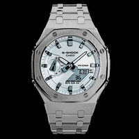 Special Edition Silver & White G-Shock Mod - G-TUNE