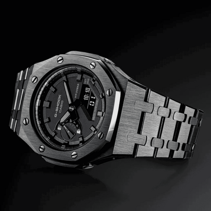 Full Black Steel G-Shock Mod - G-TUNE