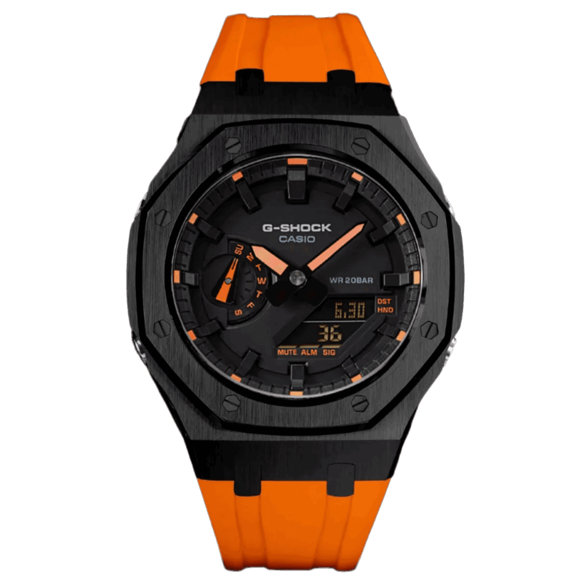 Orange & Black G-Shock Mod - G-TUNE
