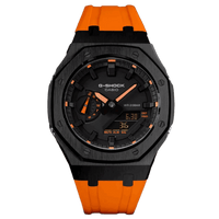Orange & Black G-Shock Mod - G-TUNE