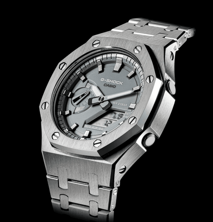 Grey Steel G-Shock Mod - G-TUNE