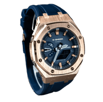 Special Edition Blue & RoseGold G-Shock Mod - G-TUNE