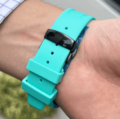 Black & Teal G-Shock Mod - G-TUNE