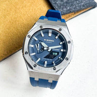Special Edition Blue & Silver G-Shock Mod - G-TUNE