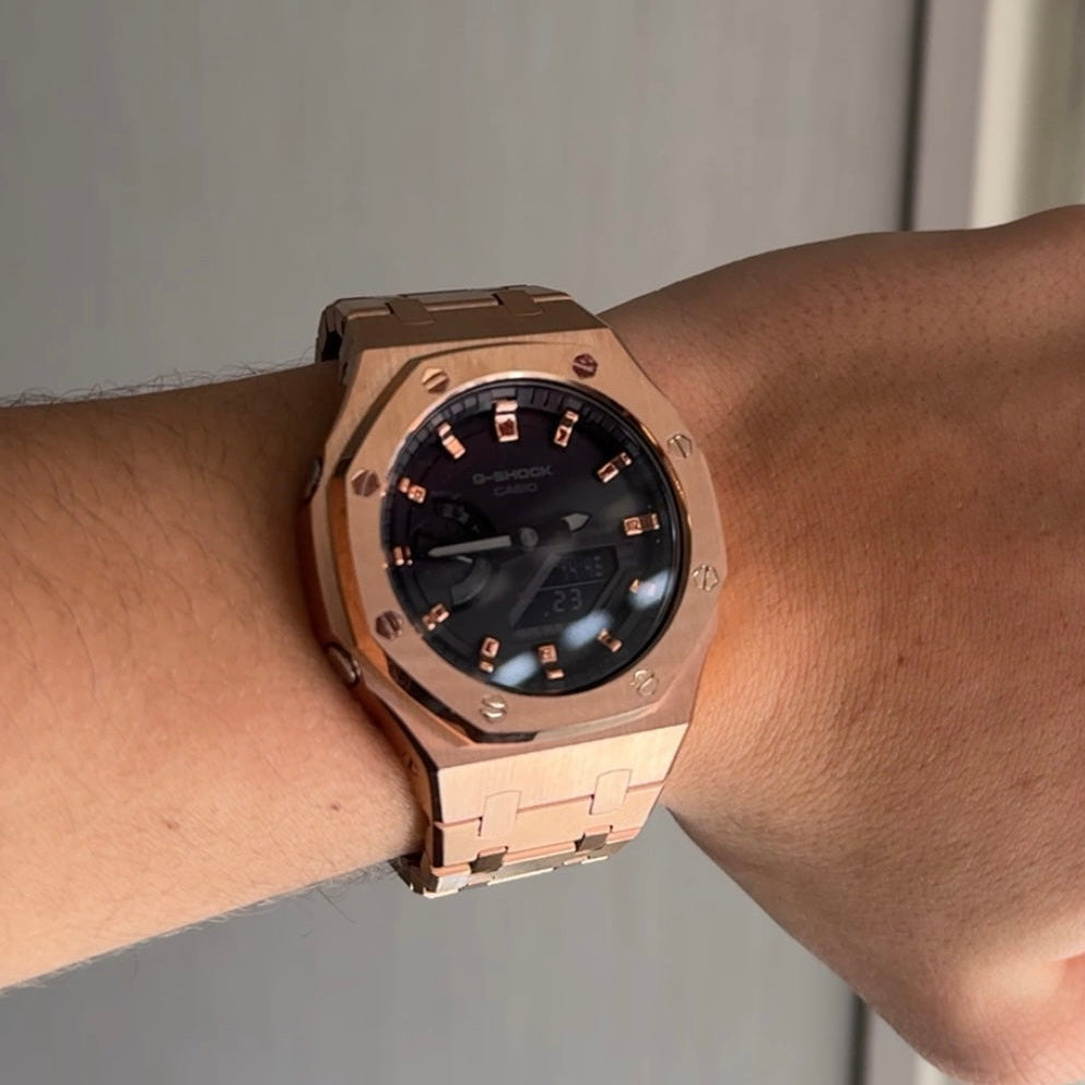 RoseGold & Black G-Shock Mod