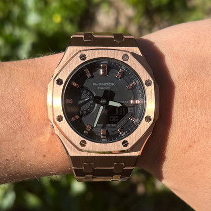 RoseGold & Black G-Shock Mod