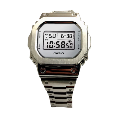Full Silver Square G-Shock Mod