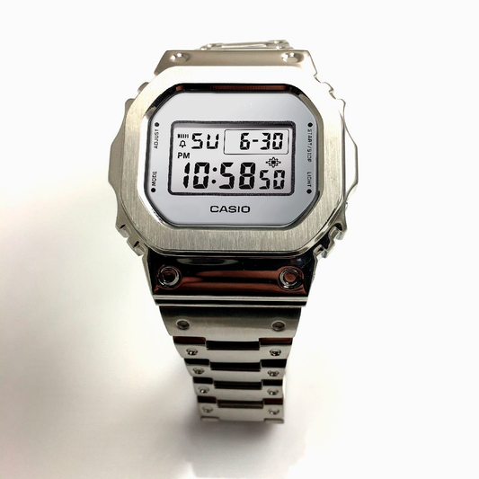 Full Silver Square G-Shock Mod