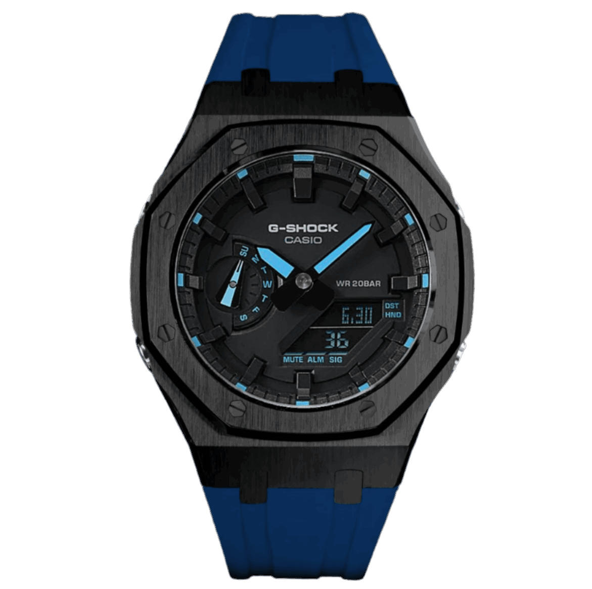 Blue & Black G-Shock Mod - G-TUNE