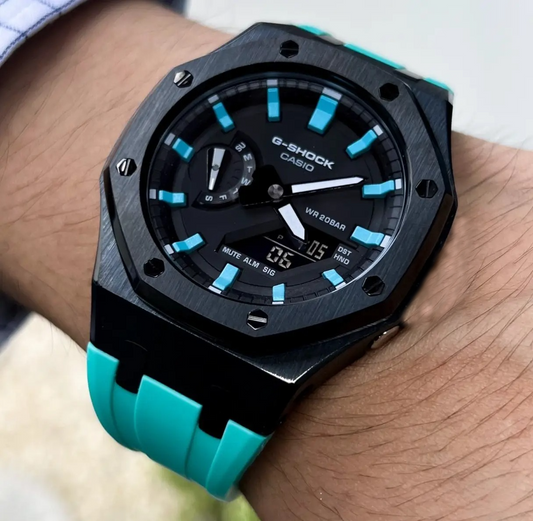 Black & Teal G-Shock Mod