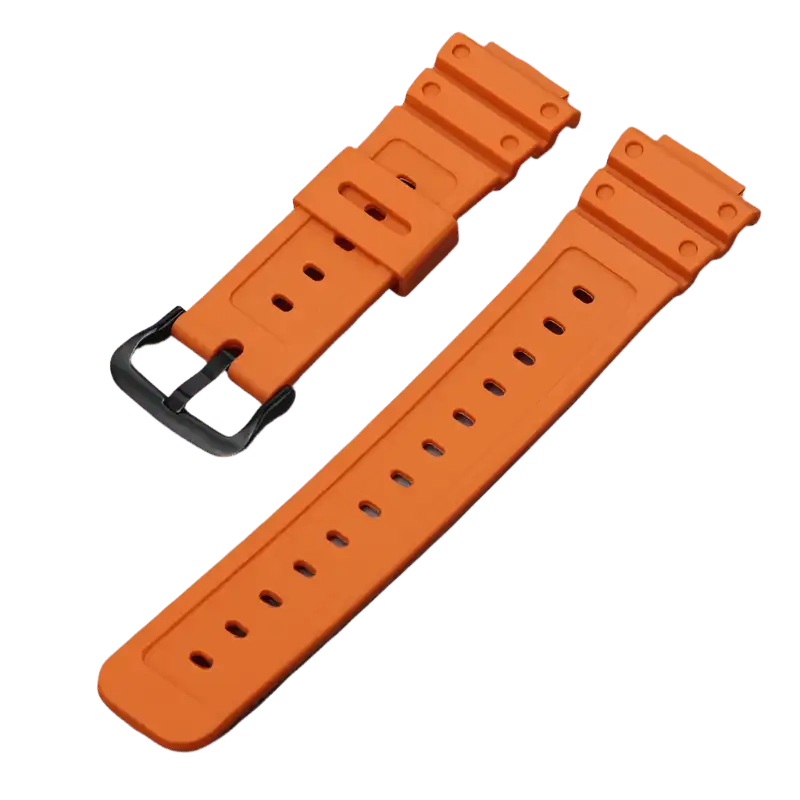 G-TUNE 0range Black Rubber Strap for G-Shock GA-110/DW-5600 Series Rubber Strap for G-Shock GA-110/DW-5600 Series