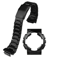 G-TUNE Black / For GA-110 120 100 GA-100 Series Black Stainless Steel Band GA-100 Series Black Stainless Steel Band