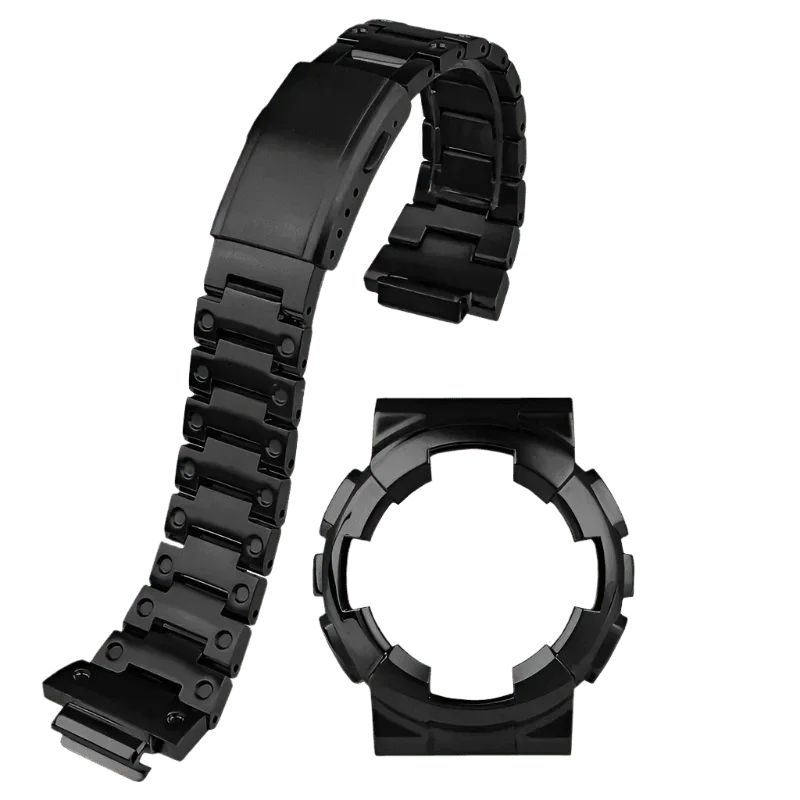 G-TUNE Black / For GA-110 120 100 GA-100 Series Black Stainless Steel Band GA-100 Series Black Stainless Steel Band