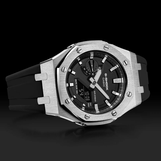 G-TUNE Black & Silver G-Shock Mod Black & Silver G-Shock Mod