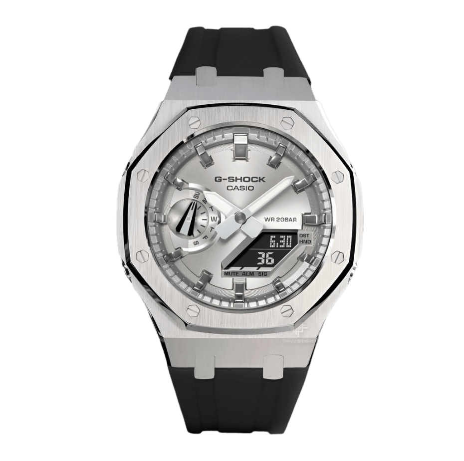 G-TUNE Black & Silver G-Shock Mod Black & Silver G-Shock Mod