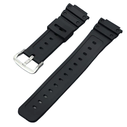G-TUNE Black Silver Rubber Strap for G-Shock GA-110/DW-5600 Series Rubber Strap for G-Shock GA-110/DW-5600 Series