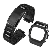 G-TUNE Black Steel / DW5600 Full Black Steel Square Band Full Black Steel Square Band