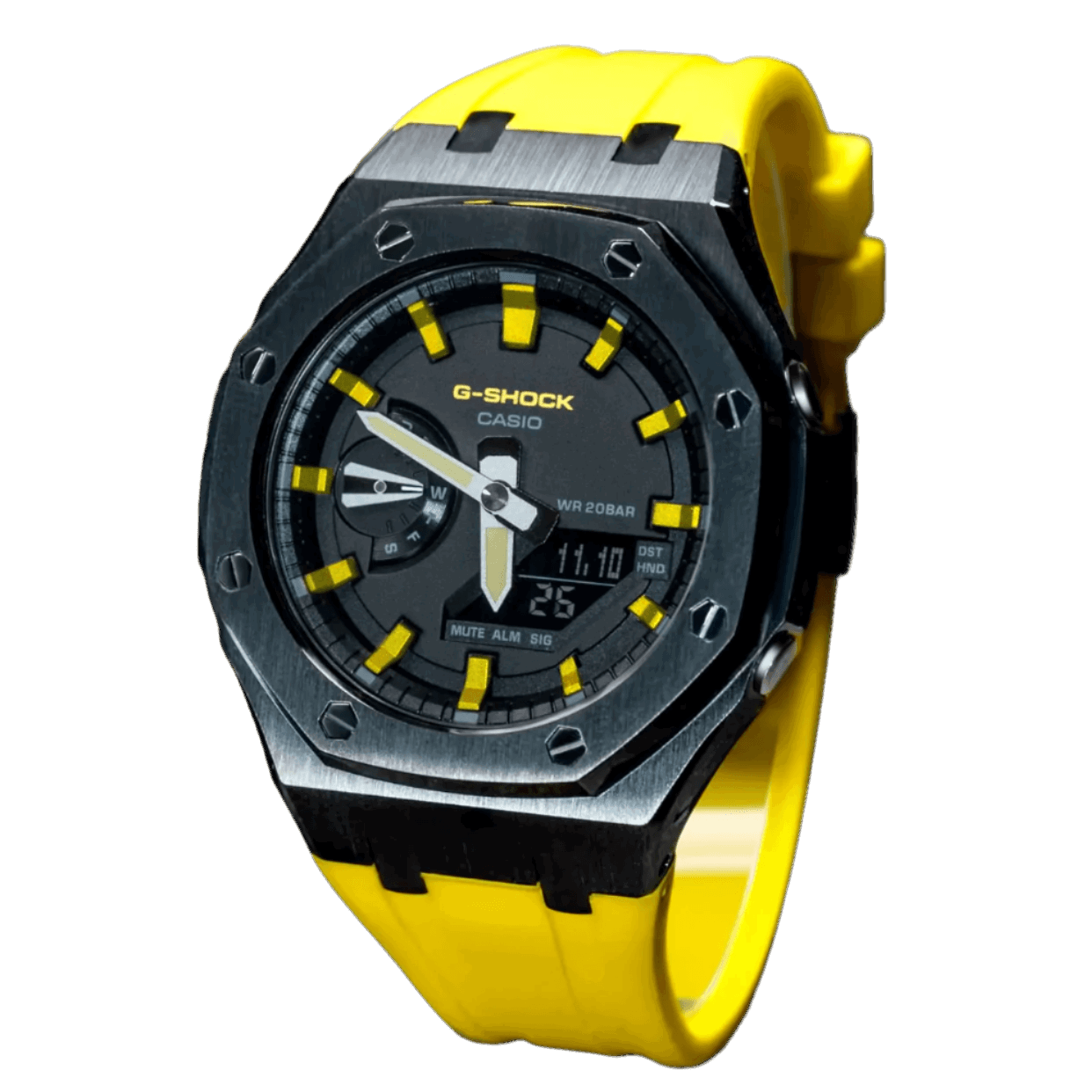 G-TUNE Black & Yellow G-Shock Mod Black & Yellow G-Shock Mod
