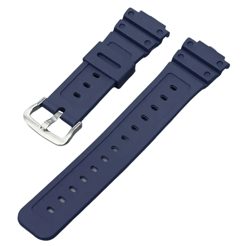 G-TUNE Dark Blue Silver Rubber Strap for G-Shock GA-110/DW-5600 Series Rubber Strap for G-Shock GA-110/DW-5600 Series