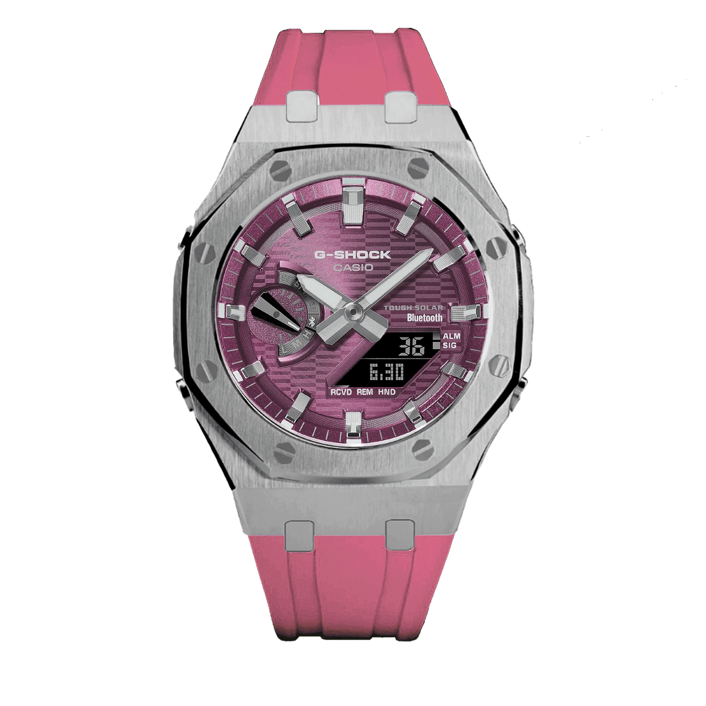 G-TUNE [Exclusive] Premium Pink & Silver Solar G-Shock Mod [Exclusive] Premium Pink & Silver Solar G-Shock Mod
