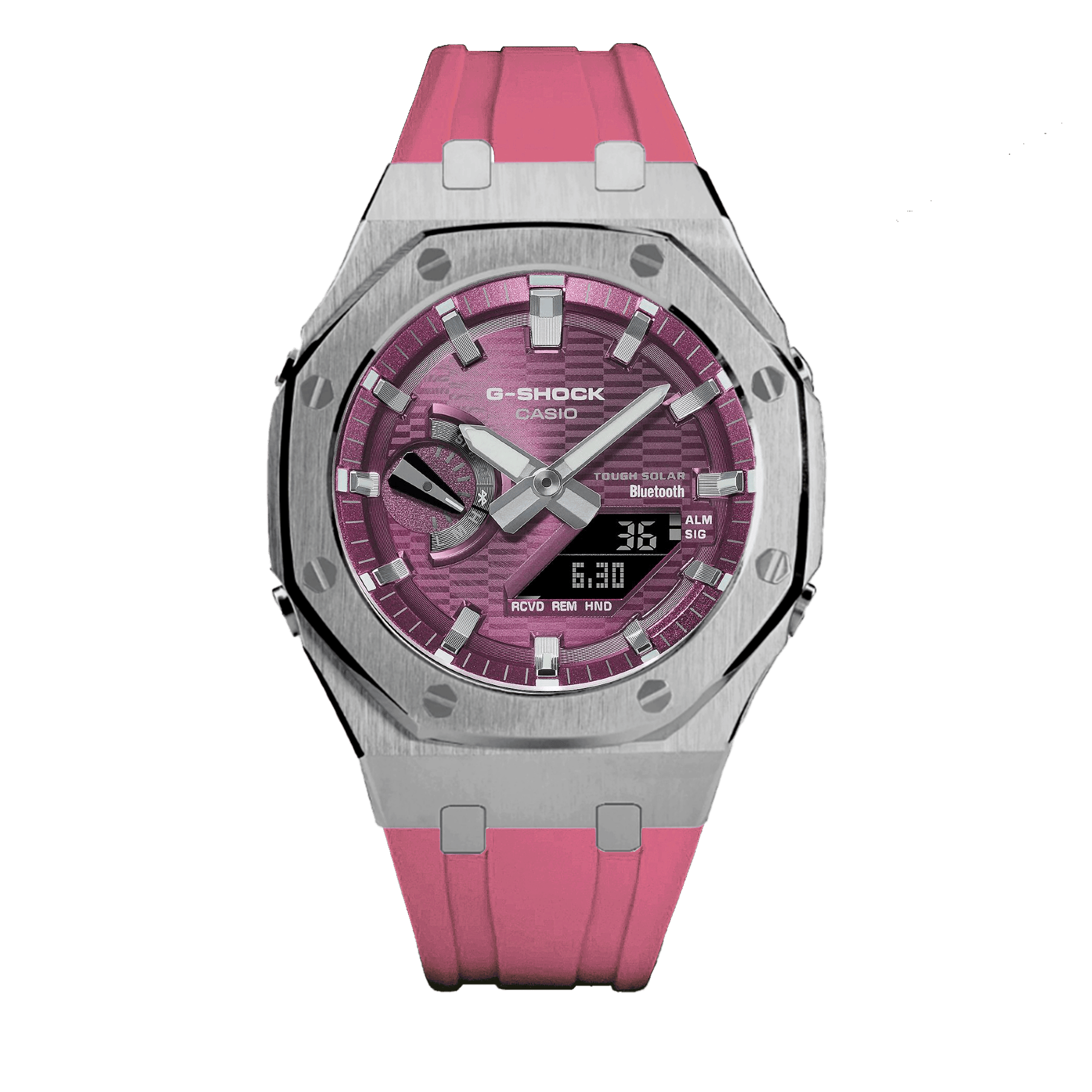 G-TUNE [Exclusive] Premium Pink & Silver Solar G-Shock Mod [Exclusive] Premium Pink & Silver Solar G-Shock Mod