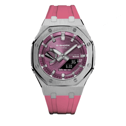G-TUNE [Exclusive] Premium Pink & Silver Solar G-Shock Mod [Exclusive] Premium Pink & Silver Solar G-Shock Mod