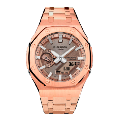 G-TUNE [Exclusive] Premium Steel RoseGold Solar G-Shock Mod [Exclusive] Premium Steel RoseGold Solar G-Shock Mod