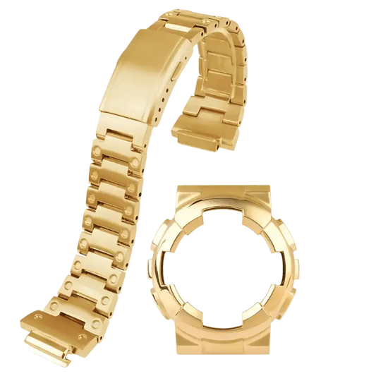 G-TUNE Gold / For GA-110 120 100 GA-100 Series Gold Stainless Steel Band GA-100 Series Gold Stainless Steel Band