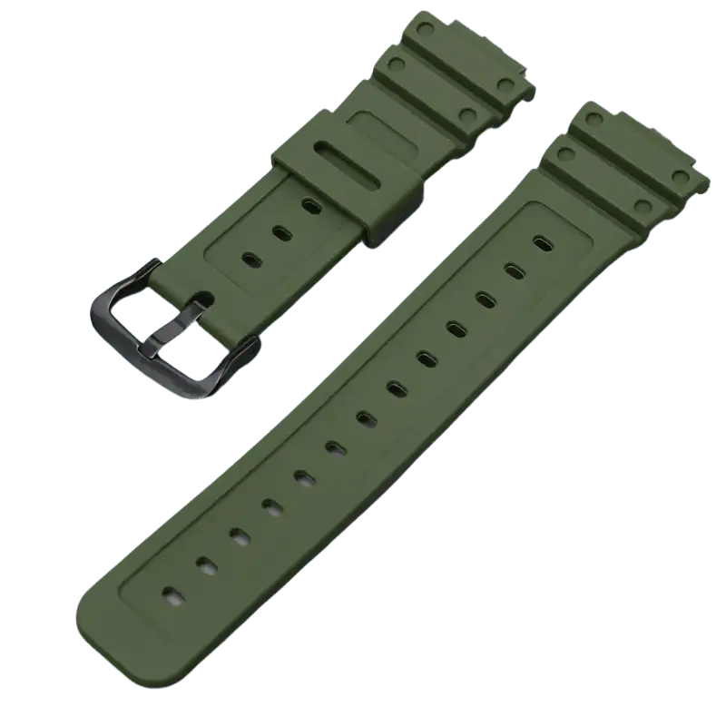 G-TUNE Green Black Rubber Strap for G-Shock GA-110/DW-5600 Series Rubber Strap for G-Shock GA-110/DW-5600 Series