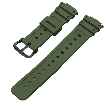 G-TUNE Green Black Rubber Strap for G-Shock GA-110/DW-5600 Series Rubber Strap for G-Shock GA-110/DW-5600 Series