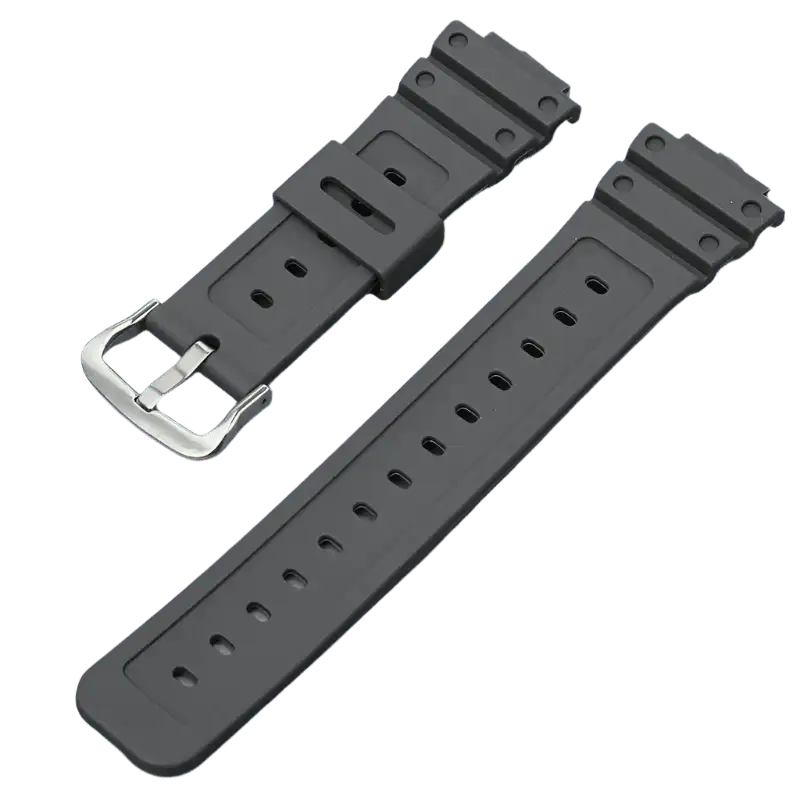 G-TUNE Grey Silver Rubber Strap for G-Shock GA-110/DW-5600 Series Rubber Strap for G-Shock GA-110/DW-5600 Series