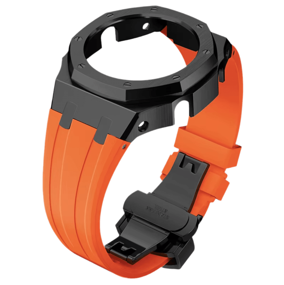 G-TUNE Orange & Black Orange Rubber and Black Steel Band Orange Rubber and Black Steel Band