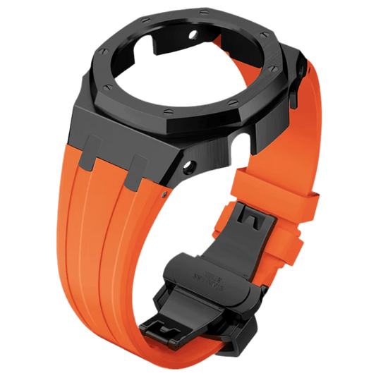 G-TUNE Orange & Black Orange Rubber and Black Steel Band Orange Rubber and Black Steel Band