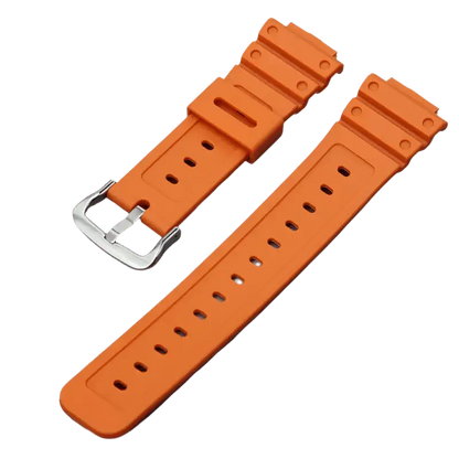 G-TUNE Orange Silver Rubber Strap for G-Shock GA-110/DW-5600 Series Rubber Strap for G-Shock GA-110/DW-5600 Series