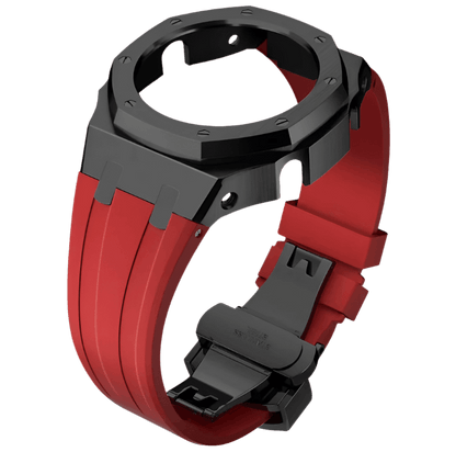 G-TUNE Red & Black Red Rubber and Black Steel Band Red Rubber and Black Steel Band