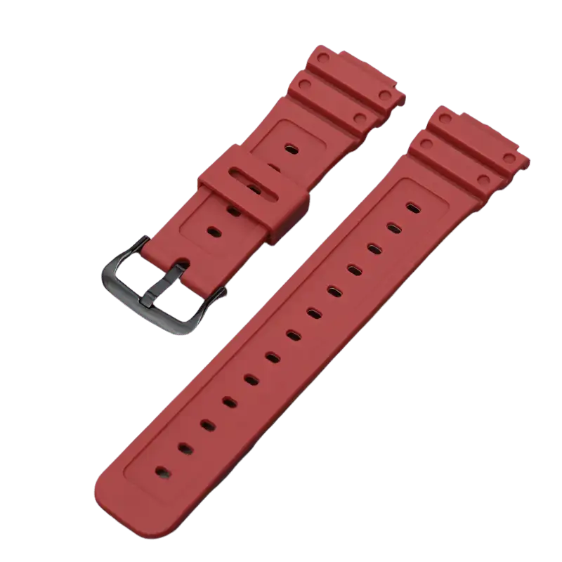 G-TUNE Red Black Rubber Strap for G-Shock GA-110/DW-5600 Series Rubber Strap for G-Shock GA-110/DW-5600 Series