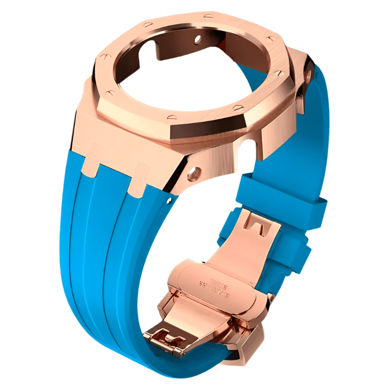 G-TUNE RoseGold & Blue Bands for Watch Bands for Watch