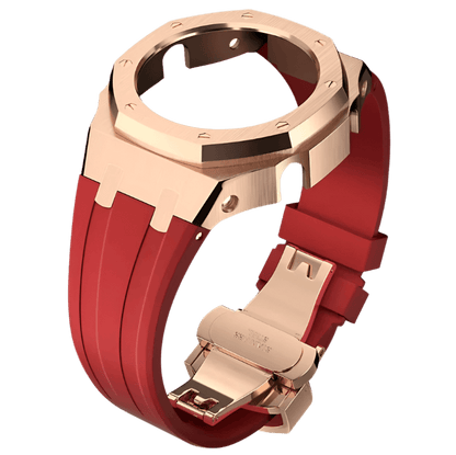 G-TUNE RoseGold & Red Bands for Watch Bands for Watch