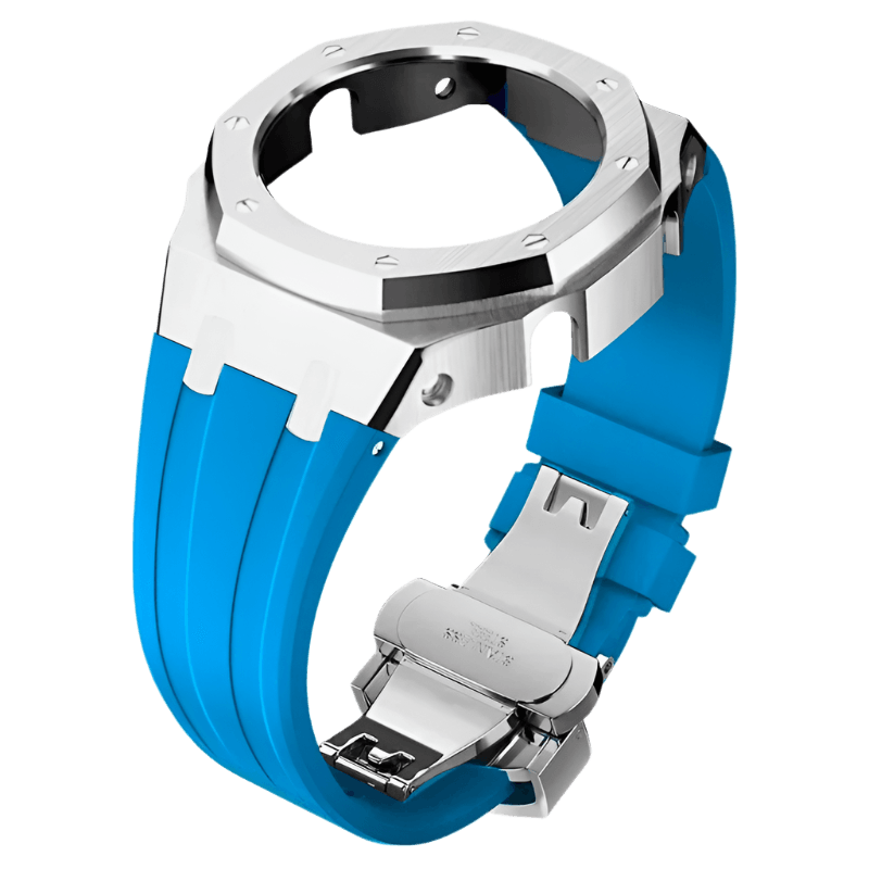 G-TUNE Silver & Blue Bands for Watch Bands for Watch