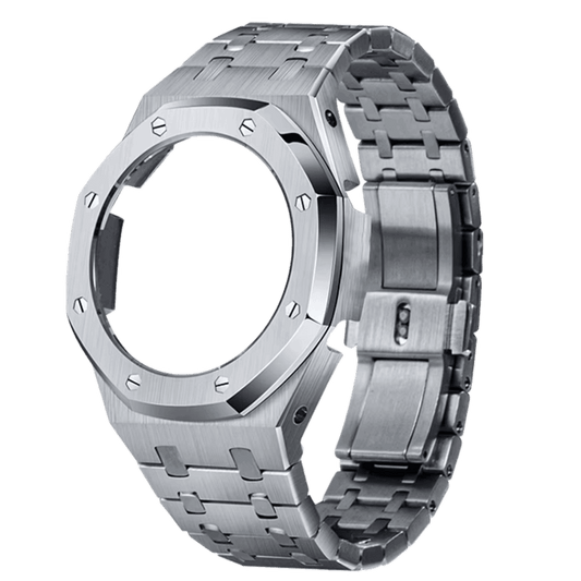 G-TUNE Silver / For GA-2100/2110 Silver Steel Band Silver Steel Band