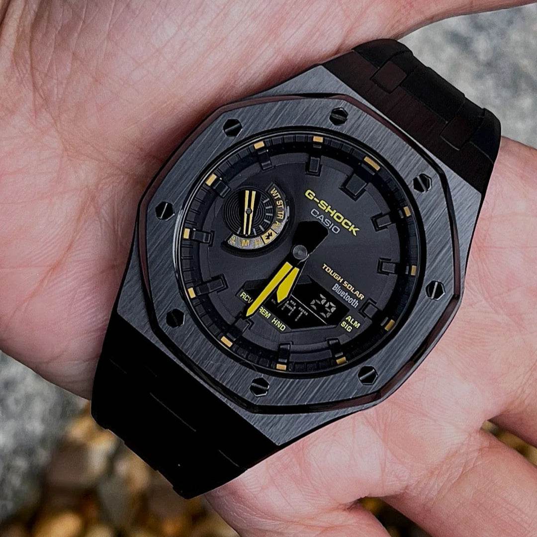 G-TUNE Special Edition Black & Yellow G-Shock Mod Special Edition Black & Yellow G-Shock Mod