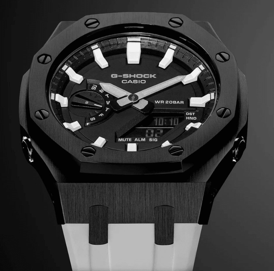 G-TUNE White & Black G-Shock Mod White & Black G-Shock Mod