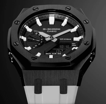 G-TUNE White & Black G-Shock Mod White & Black G-Shock Mod