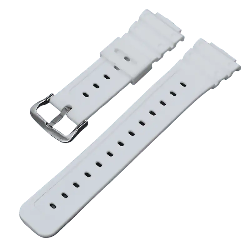 G-TUNE White Silver Rubber Strap for G-Shock GA-110/DW-5600 Series Rubber Strap for G-Shock GA-110/DW-5600 Series