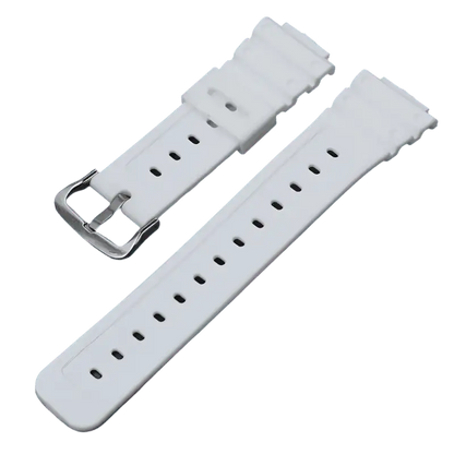 G-TUNE White Silver Rubber Strap for G-Shock GA-110/DW-5600 Series Rubber Strap for G-Shock GA-110/DW-5600 Series