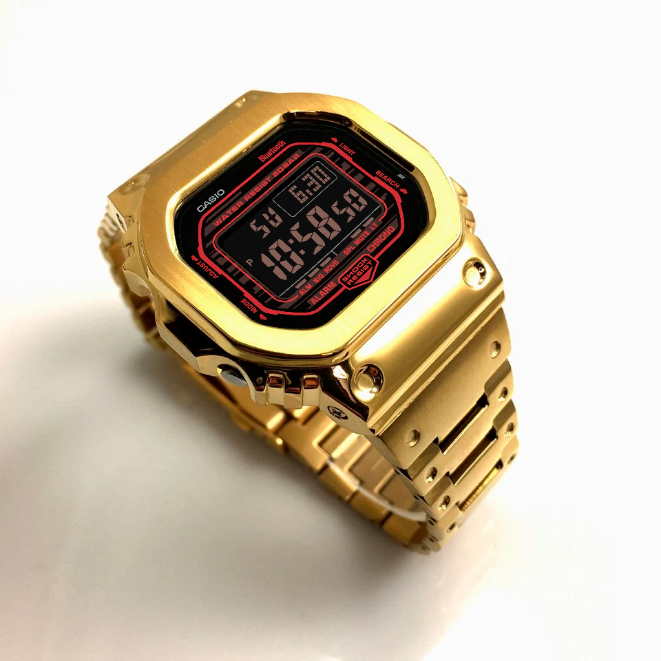 Gold & Red Square G-Shock Mod